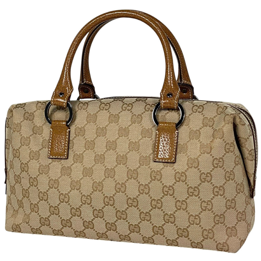 Gucci GG handbag Boston bag canvas Beige Cream